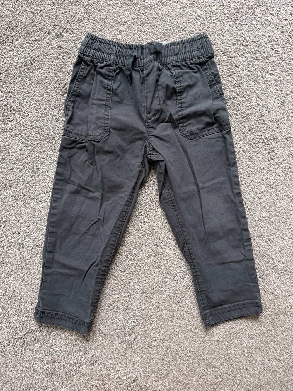 OshKosh B'gosh Boys Dark Gray Elastic Waist Jogger Pants